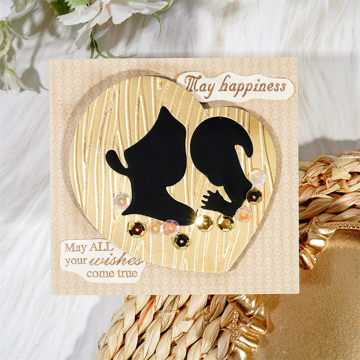 Kokorosa Metal Cutting Dies with Mother & Baby Heart Frame Board