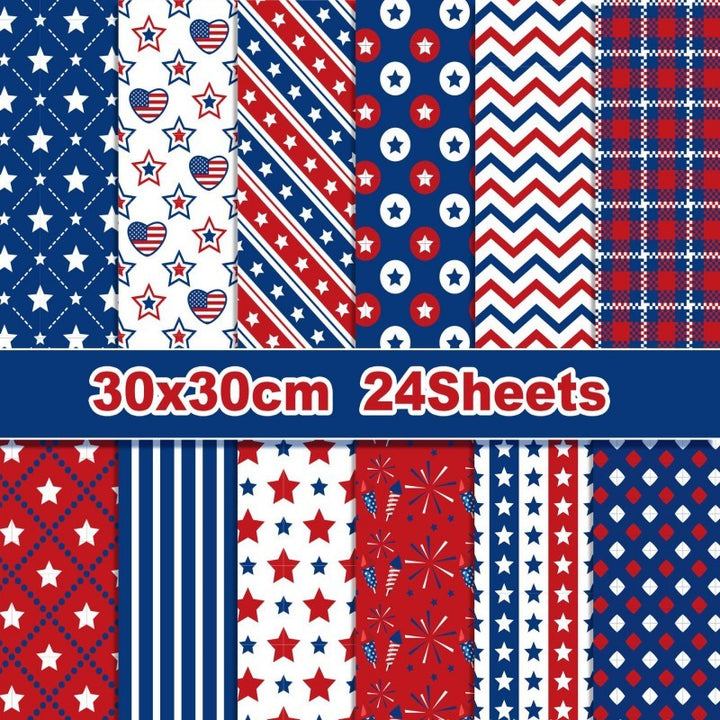 Kokorosa American Independence Day Scrapbook & Cardstock Paper