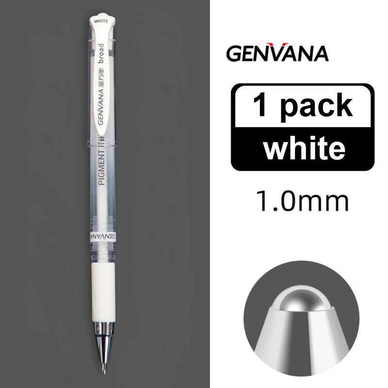 3 X UNI-BALL SIGNO Impact White,gold,silver Gel Pen Pigment Ink 1.0mm 