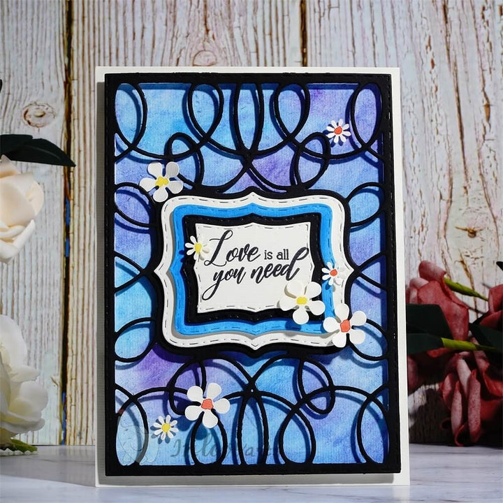 Kokorosa Metal Cutting Dies with Photo frame Background Board