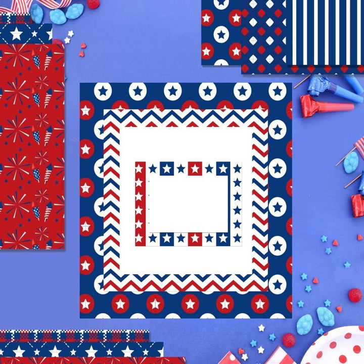 Kokorosa American Independence Day Scrapbook & Cardstock Paper