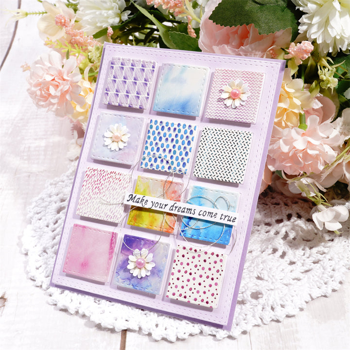 Kokorosa Metal Cutting Dies with Small Square Background Board