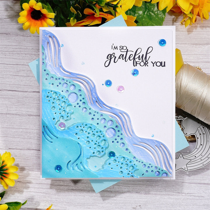 Kokorosa Metal Cutting Dies With Sea Wave Border