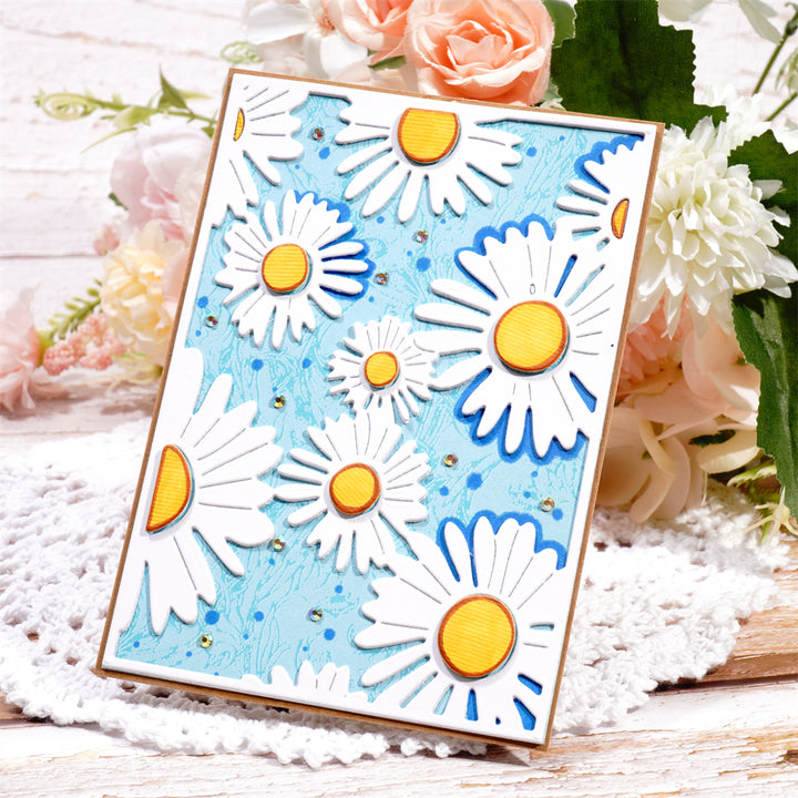 Kokorosa Metal Cutting Dies with Daisies Background Board
