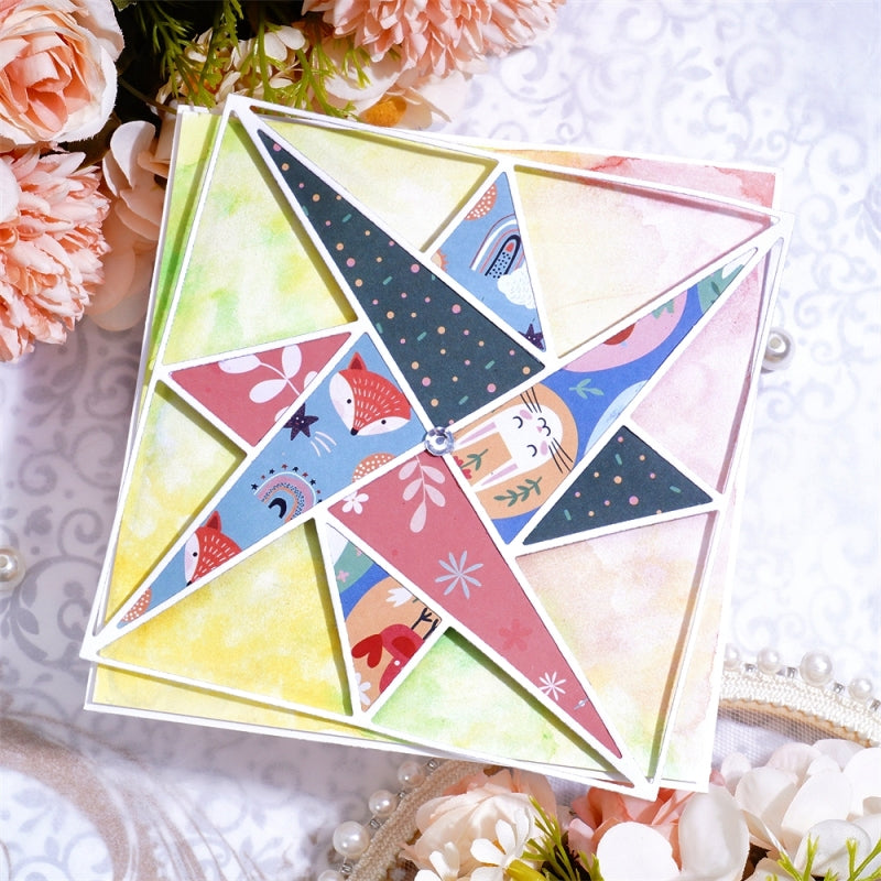 Kokorosa Metal Cutting Dies with Five-pointed Star Frame Board