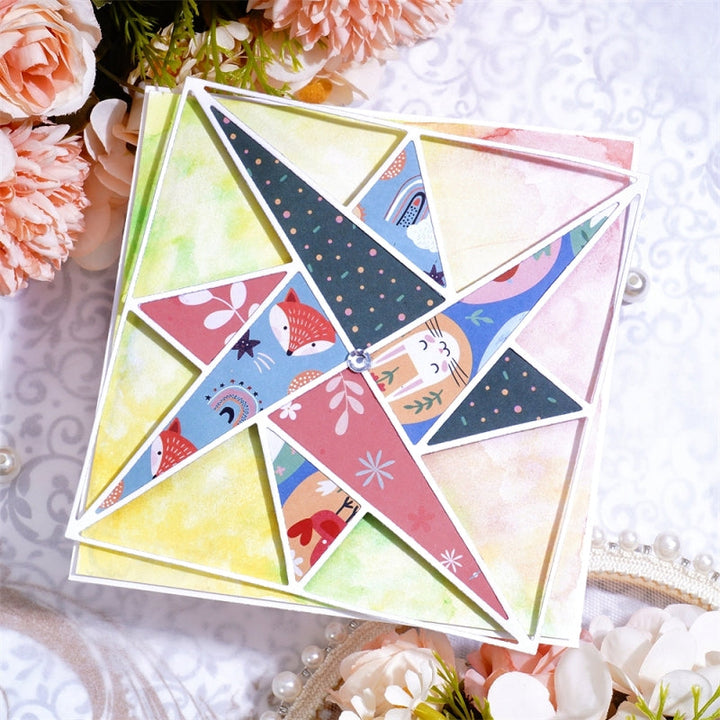 Kokorosa Metal Cutting Dies with Five-pointed Star Frame Board