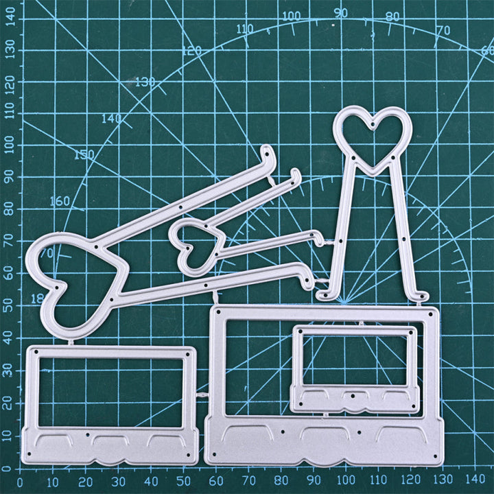 Kokorosa Metal Cutting Dies With Heart Shaped Clip