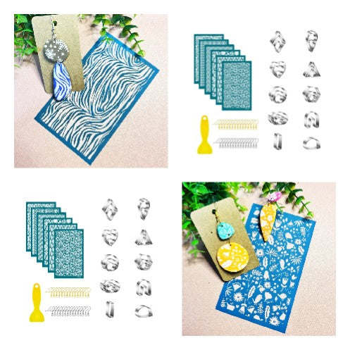 New Product: Polymer Clay Screen Printing Stencil