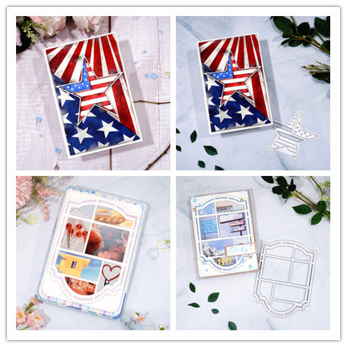 Tutorials: American Flag and Door-shaped Cards