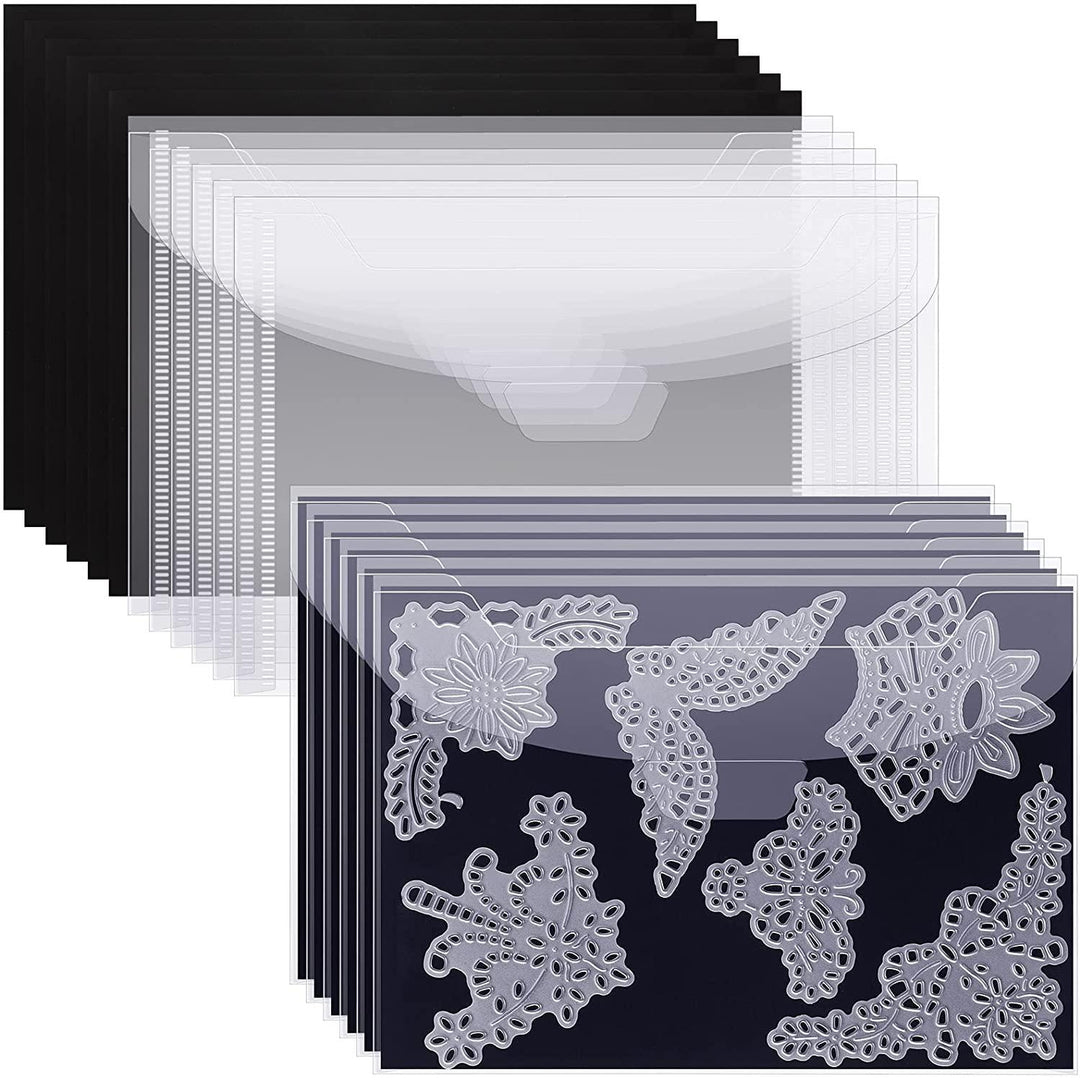 LANGFON Cloud Lace Background Plastic Embossing Folders for Card