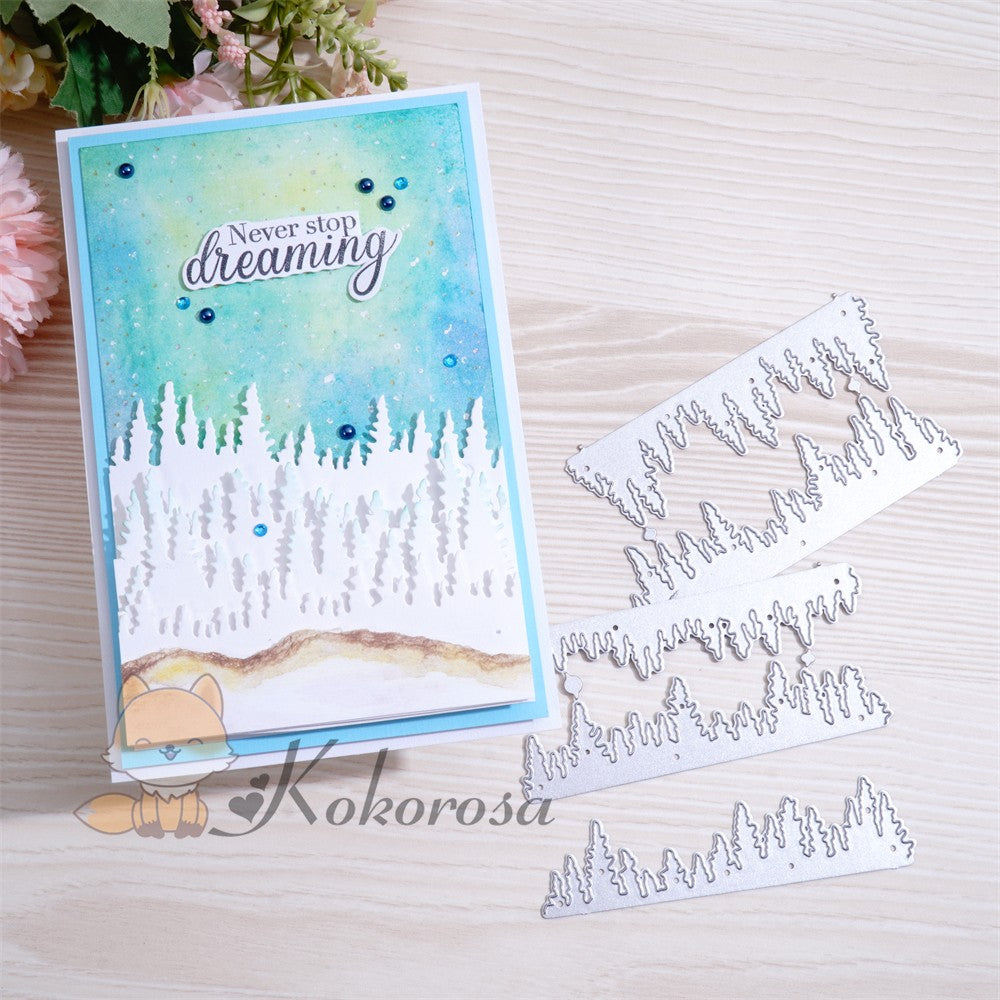 Kokorosa Metal Cutting Dies with 5Pcs Layered Trees