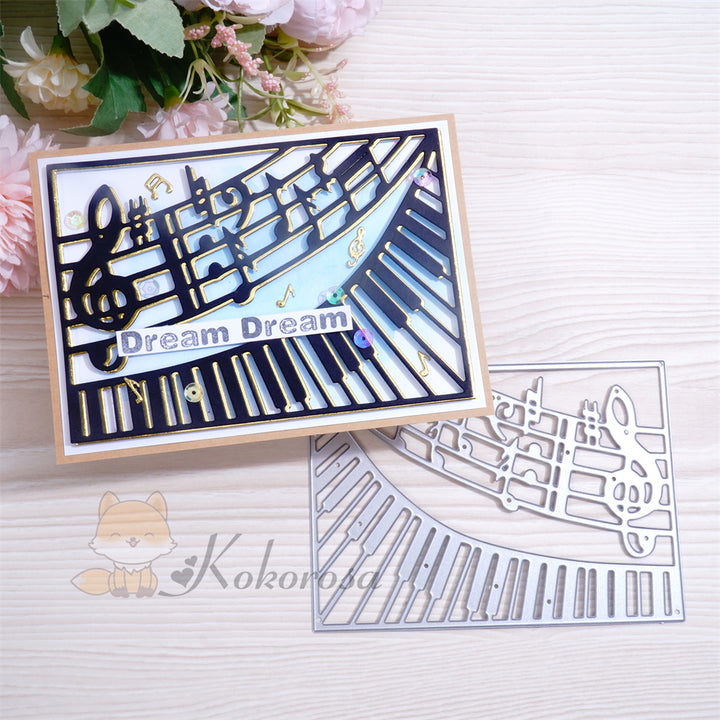 Kokorosa Metal Cutting Dies with Musical Notes and Piano Keys