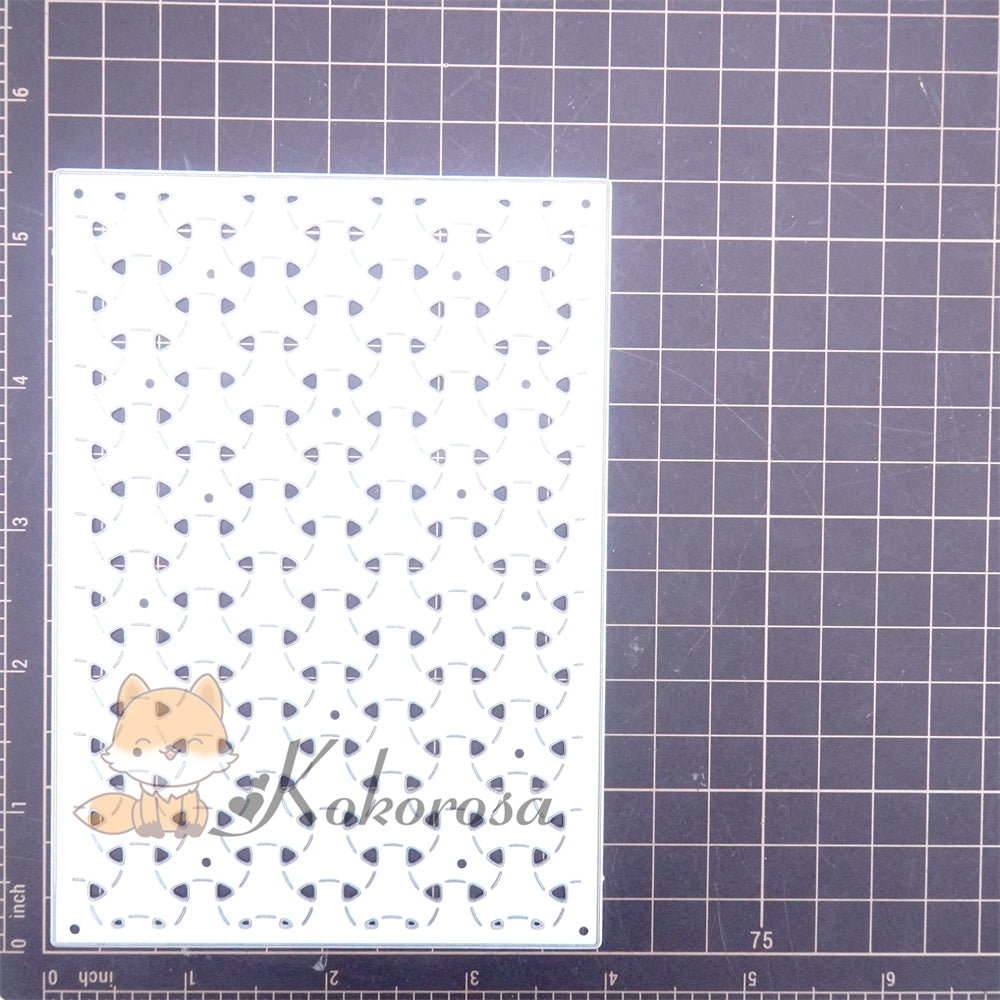 Kokorosa Metal Cutting Dies with Knitting Background Board