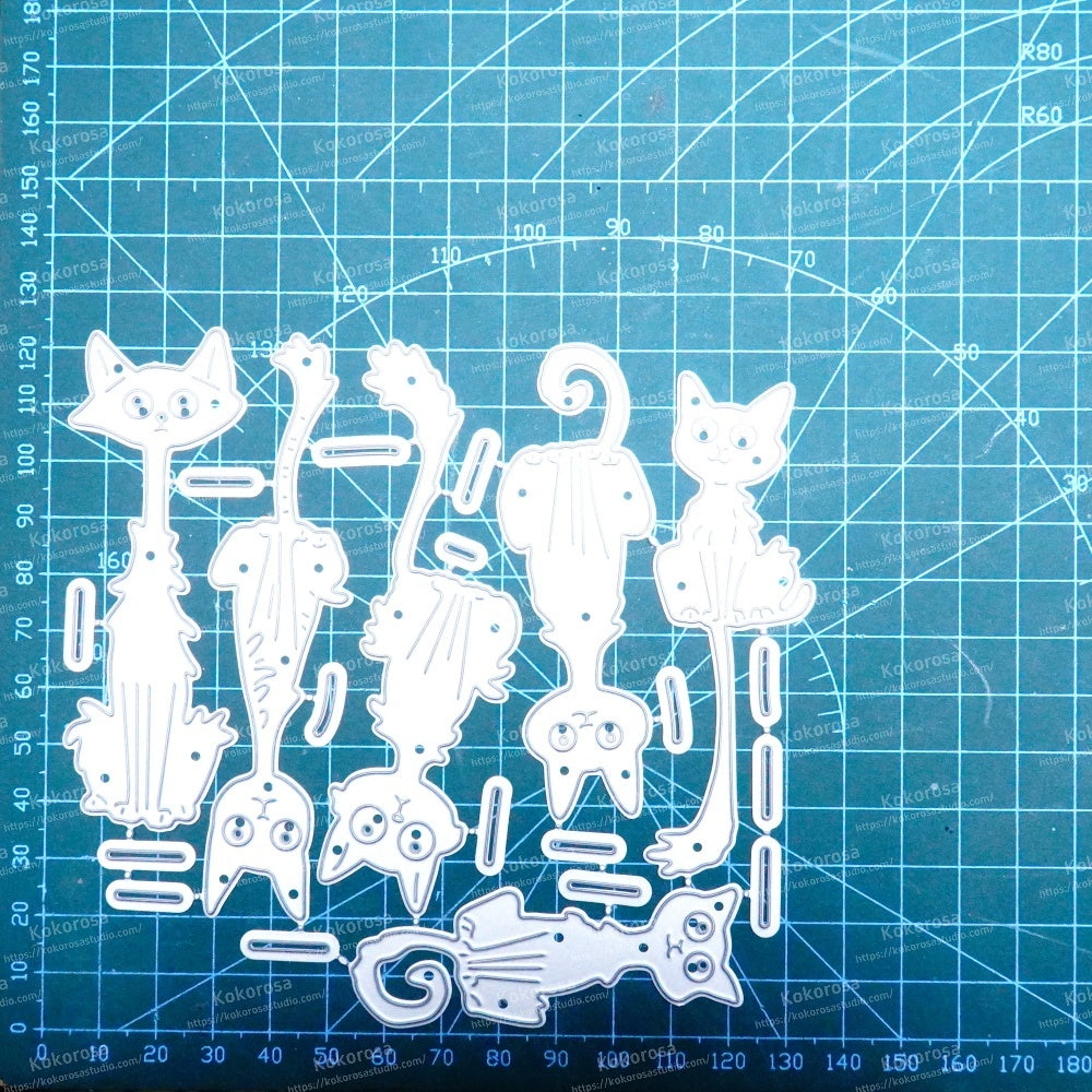 Kokorosa Metal Cutting Dies with Six Cats