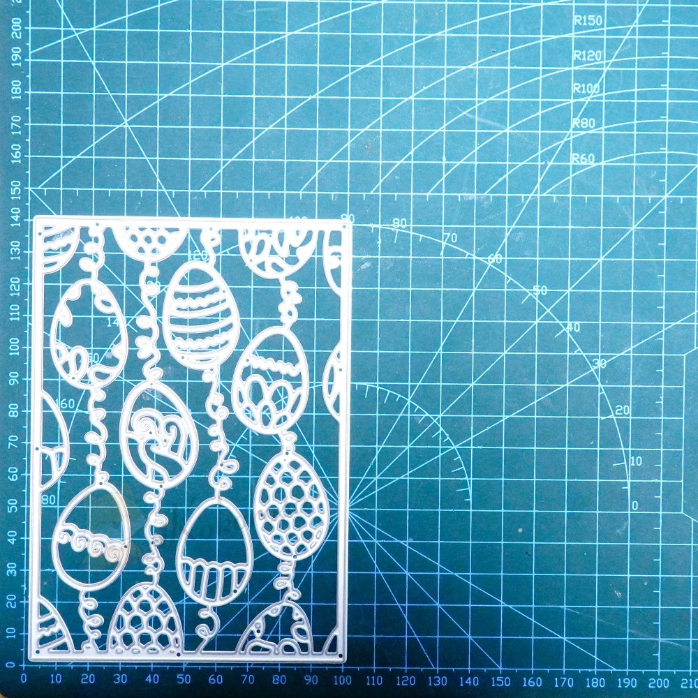 Kokorosa Metal Cutting Dies with Easter Eggs Background Board