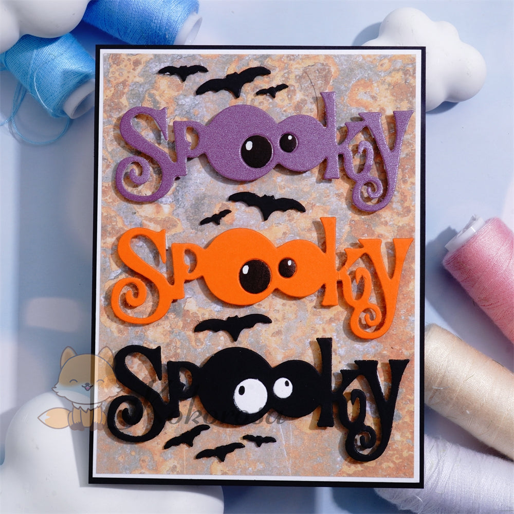 Kokorosa Metal Cutting Dies with "Spooky" Words