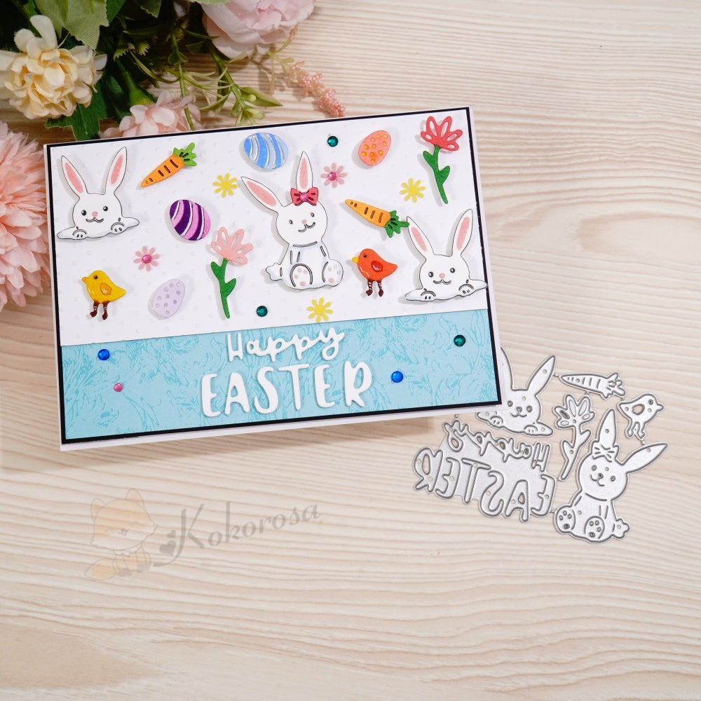 Kokorosa Metal Cutting Dies with Easter Day Elements