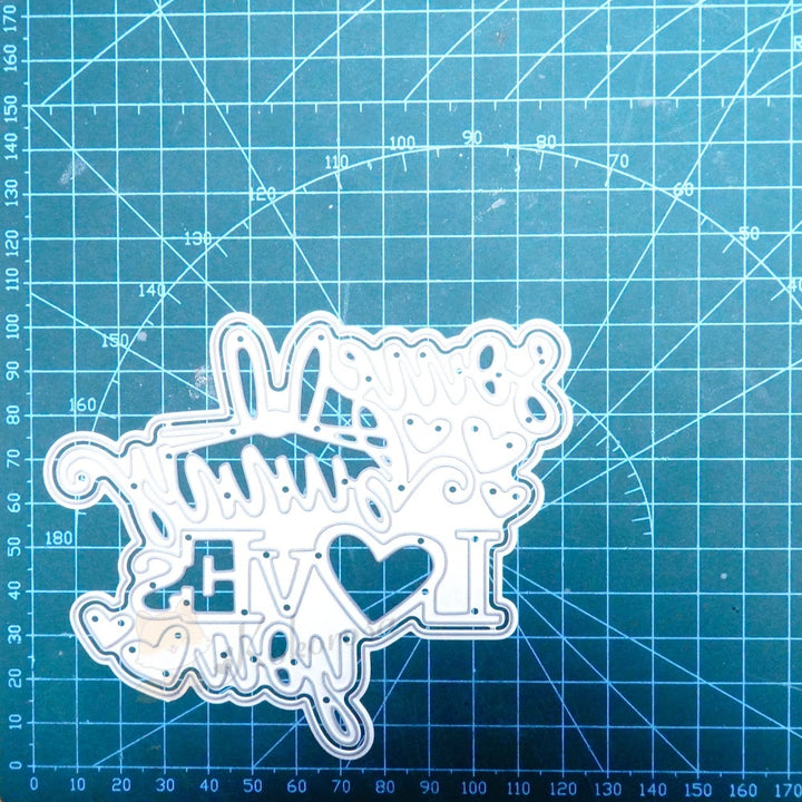 Kokorosa Metal Cutting Dies with 'some bunny LOVES you' Word