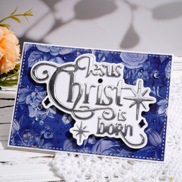 Kokorosa Metal Cutting Dies with 'Jesus Christ is Born' Word