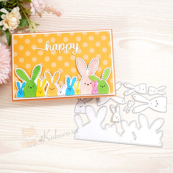 Kokorosa Metal Cutting Dies with Bunnies