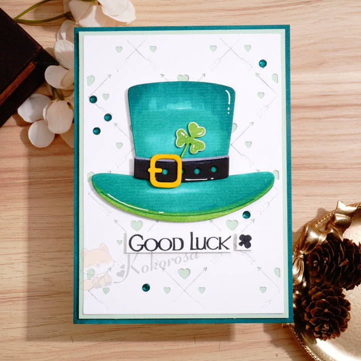 Kokorosa Metal Cutting Dies with St. Patrick's Day Shamrock and Hat