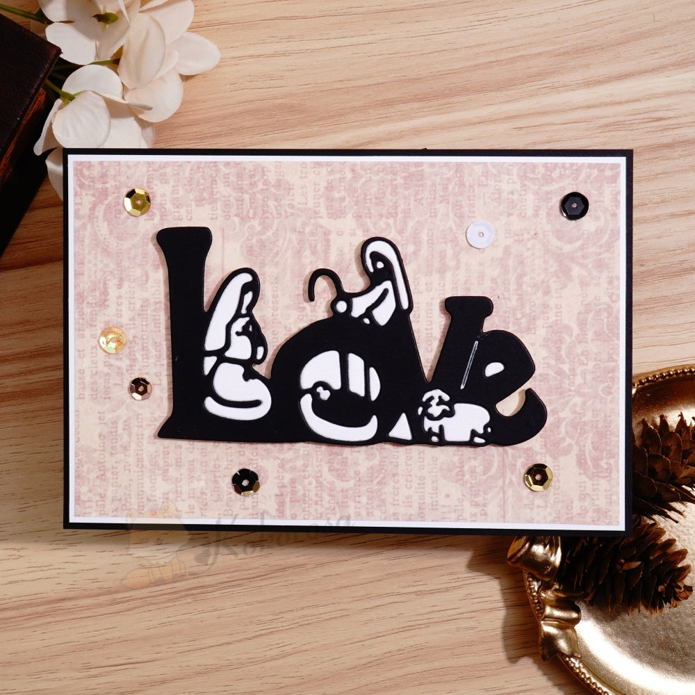 Kokorosa Metal Cutting Dies with Love Word Nativity