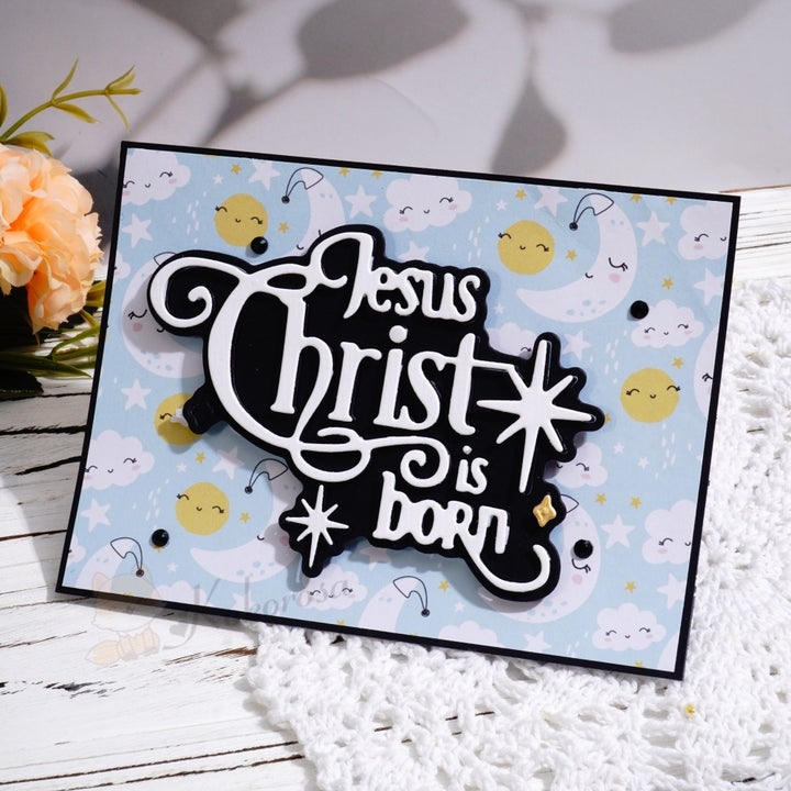 Kokorosa Metal Cutting Dies with 'Jesus Christ is Born' Word