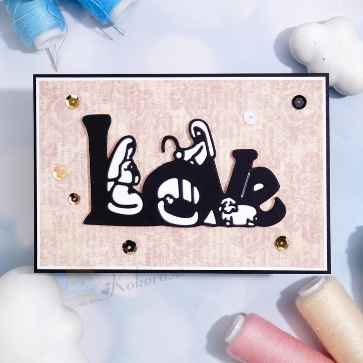 Kokorosa Metal Cutting Dies with Love Word Nativity