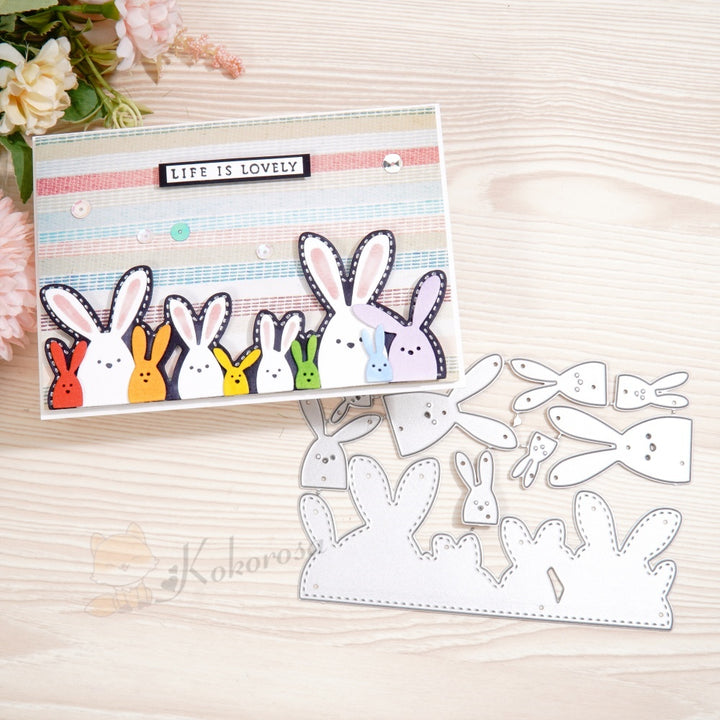 Kokorosa Metal Cutting Dies with Bunnies