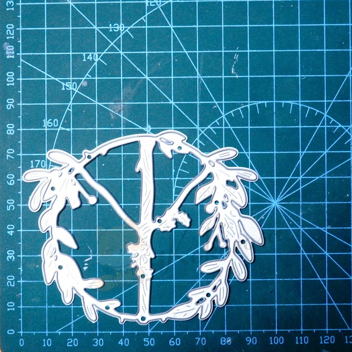 Kokorosa Metal Cutting Dies with Branch Leaf Ring