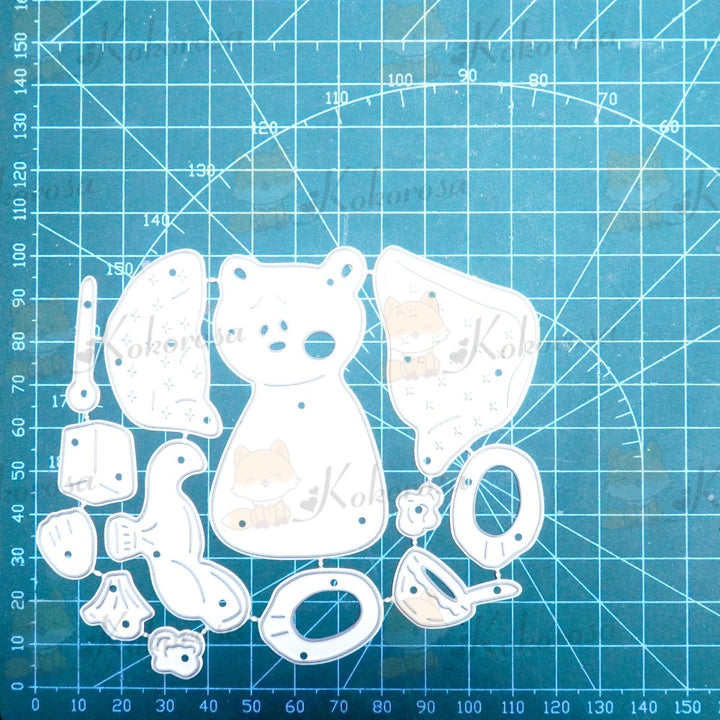 Kokorosa Metal Cutting Dies with Sick Bear