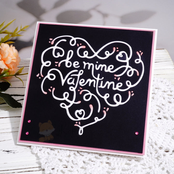 Kokorosa Metal Cutting Dies with 'be mine Valentine' Word