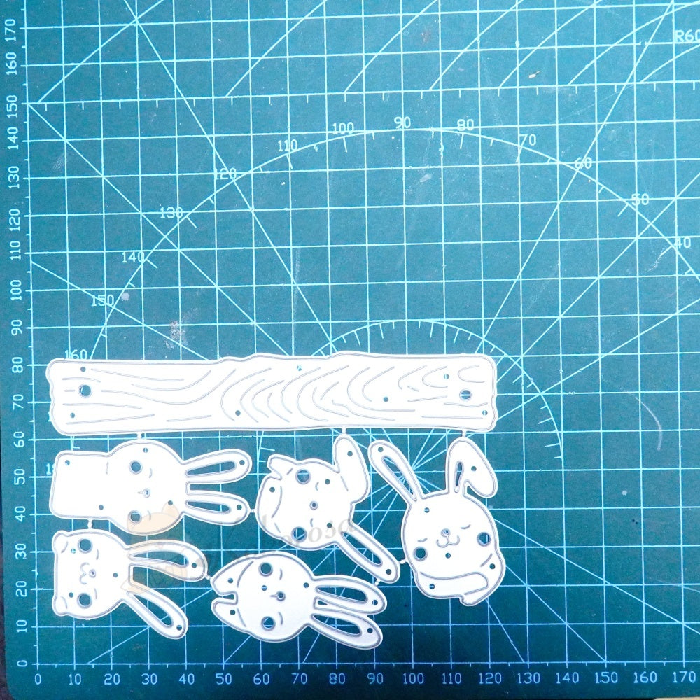 Kokorosa Metal Cutting Dies with 5 Bunnies