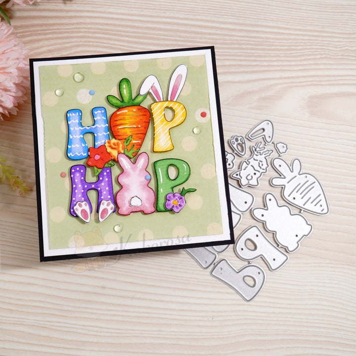 Kokorosa Metal Cutting Dies with Easter Day 'Hip Hop' Word