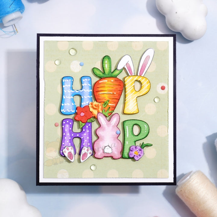 Kokorosa Metal Cutting Dies with Easter Day 'Hip Hop' Word