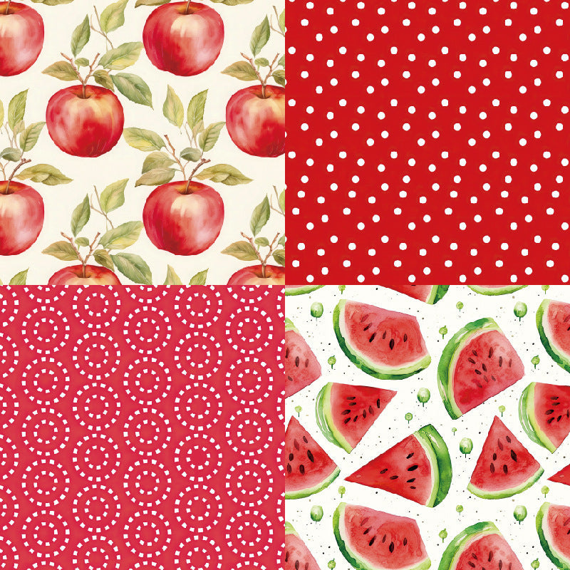 Kokorosa 24PCS 6" Cherries the Cuffest Scrapbook & Cardstock Paper