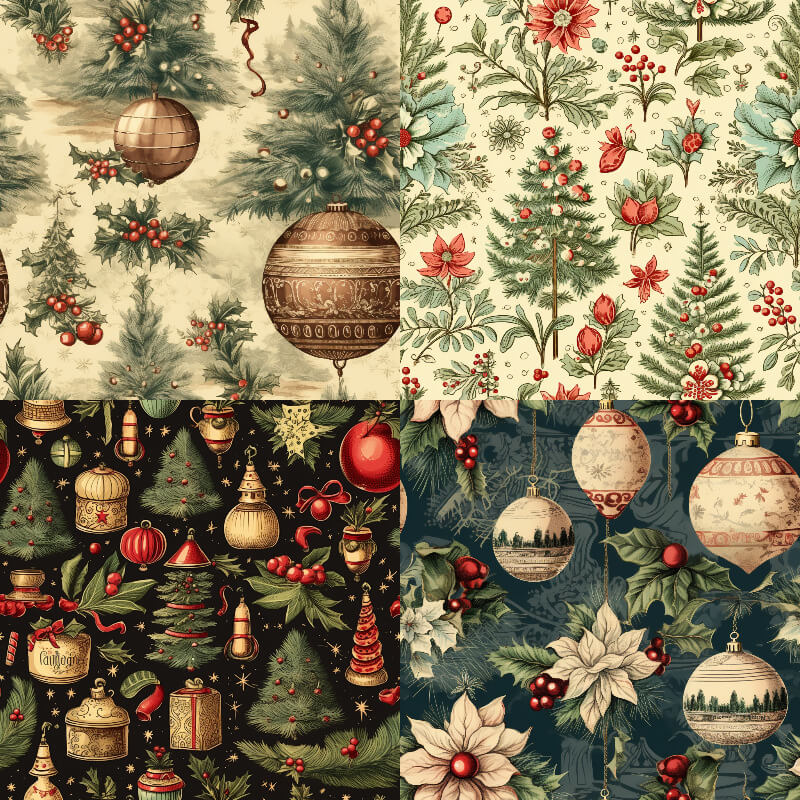 Kokorosa 24PCS 6" Christmas Tree Scrapbook & Cardstock Paper