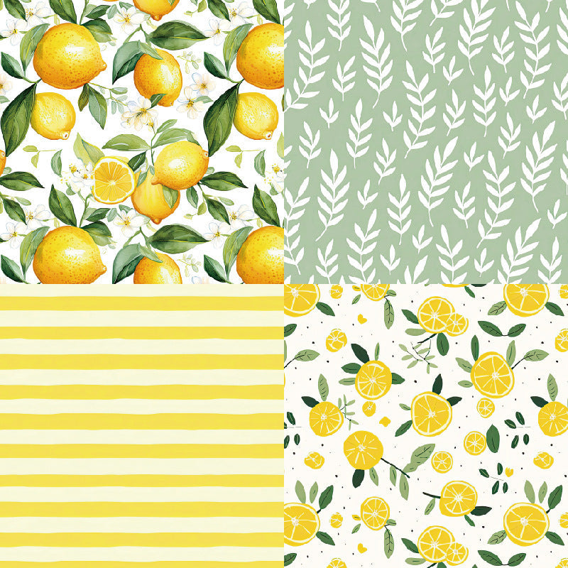 Kokorosa 24PCS 6" Lemonade Summer Scrapbook & Cardstock Paper