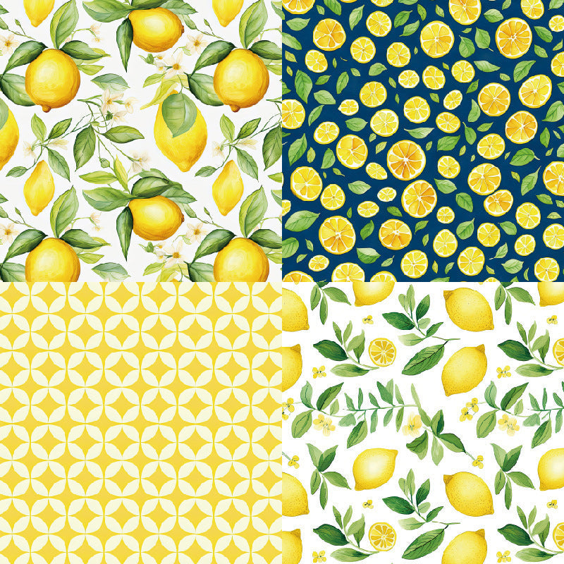 Kokorosa 24PCS 6" Lemonade Summer Scrapbook & Cardstock Paper