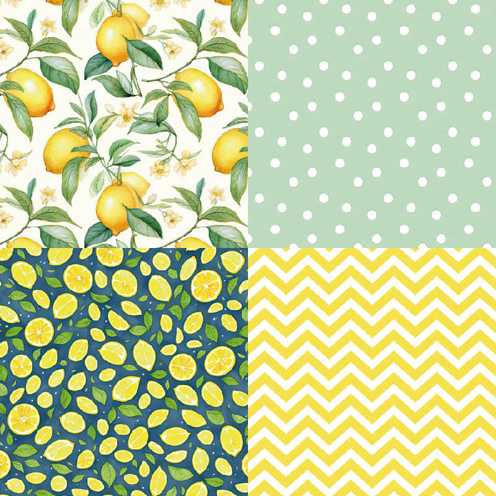 Kokorosa 24PCS 6" Lemonade Summer Scrapbook & Cardstock Paper