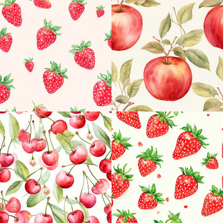 Kokorosa 24PCS 6" Sweet Fruit Scrapbook & Cardstock Paper