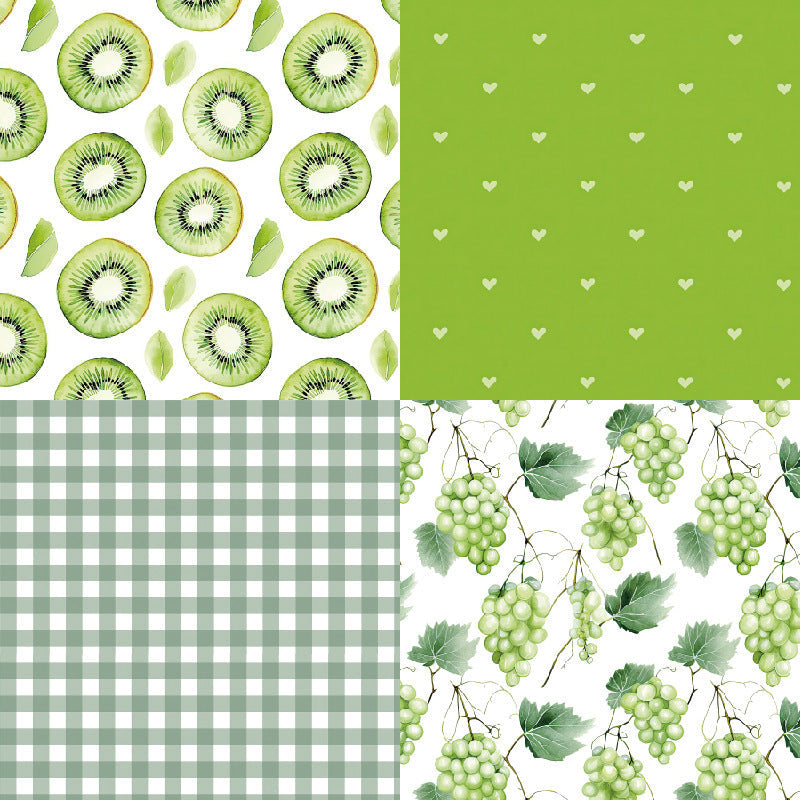 Kokorosa 24PCS 6" Sweety Green Pear Scrapbook & Cardstock Paper