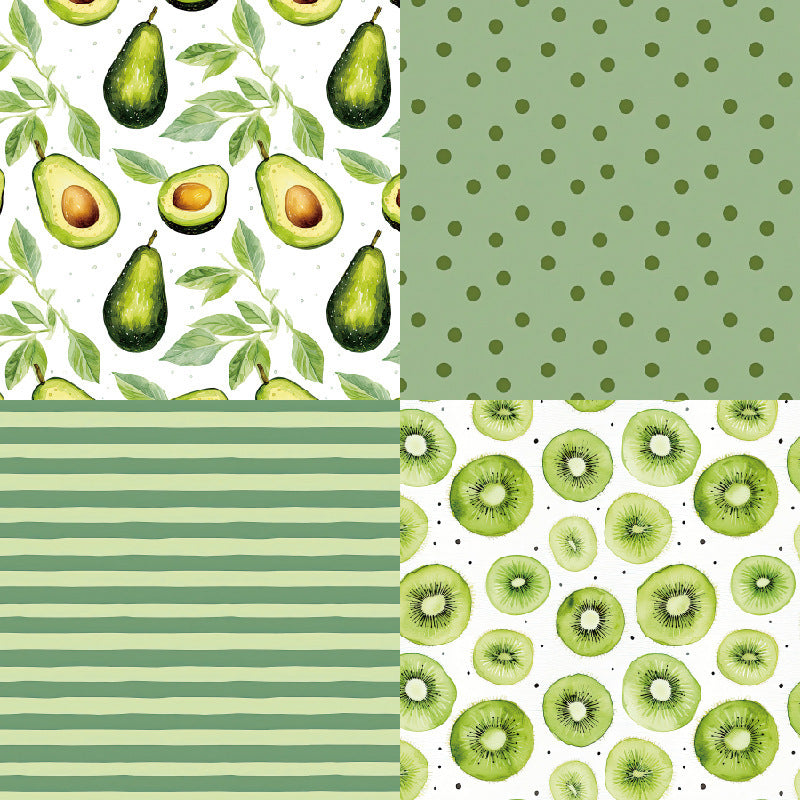 Kokorosa 24PCS 6" Sweety Green Pear Scrapbook & Cardstock Paper