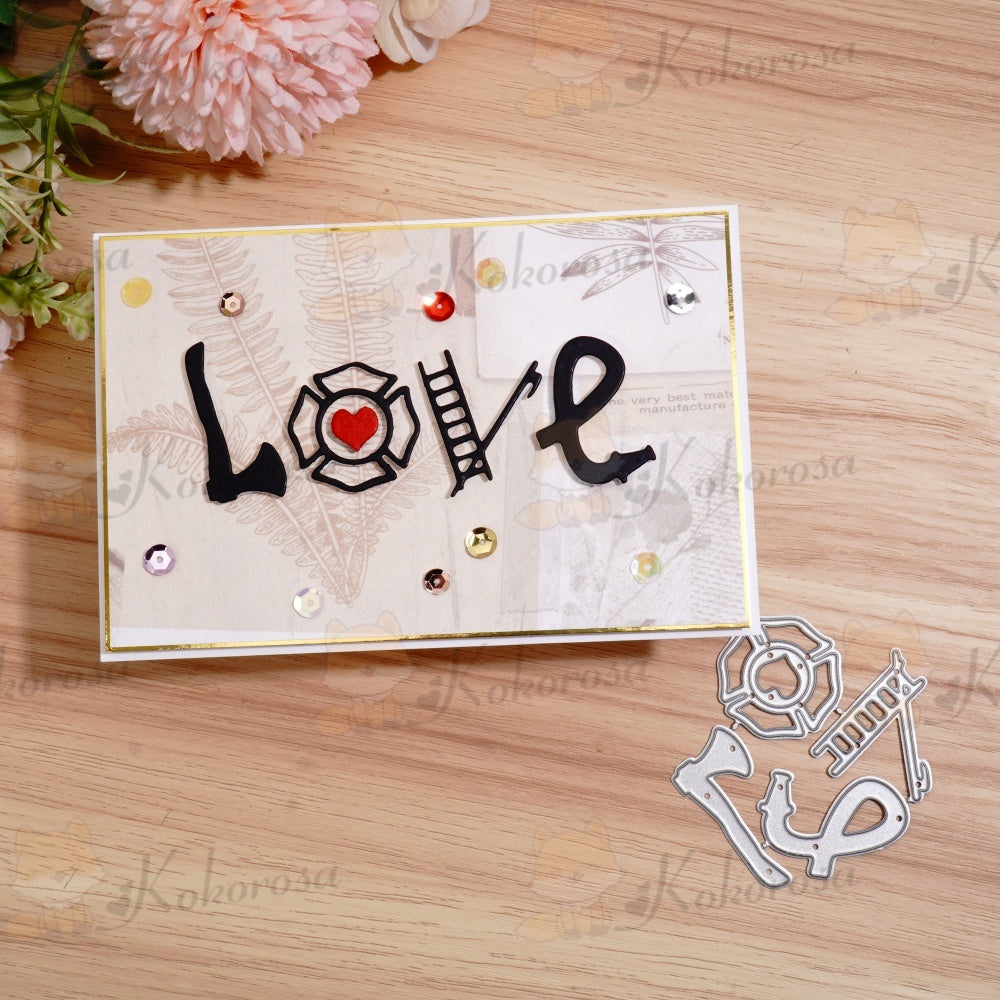 Kokorosa Metal Cutting Dies with Love Tool