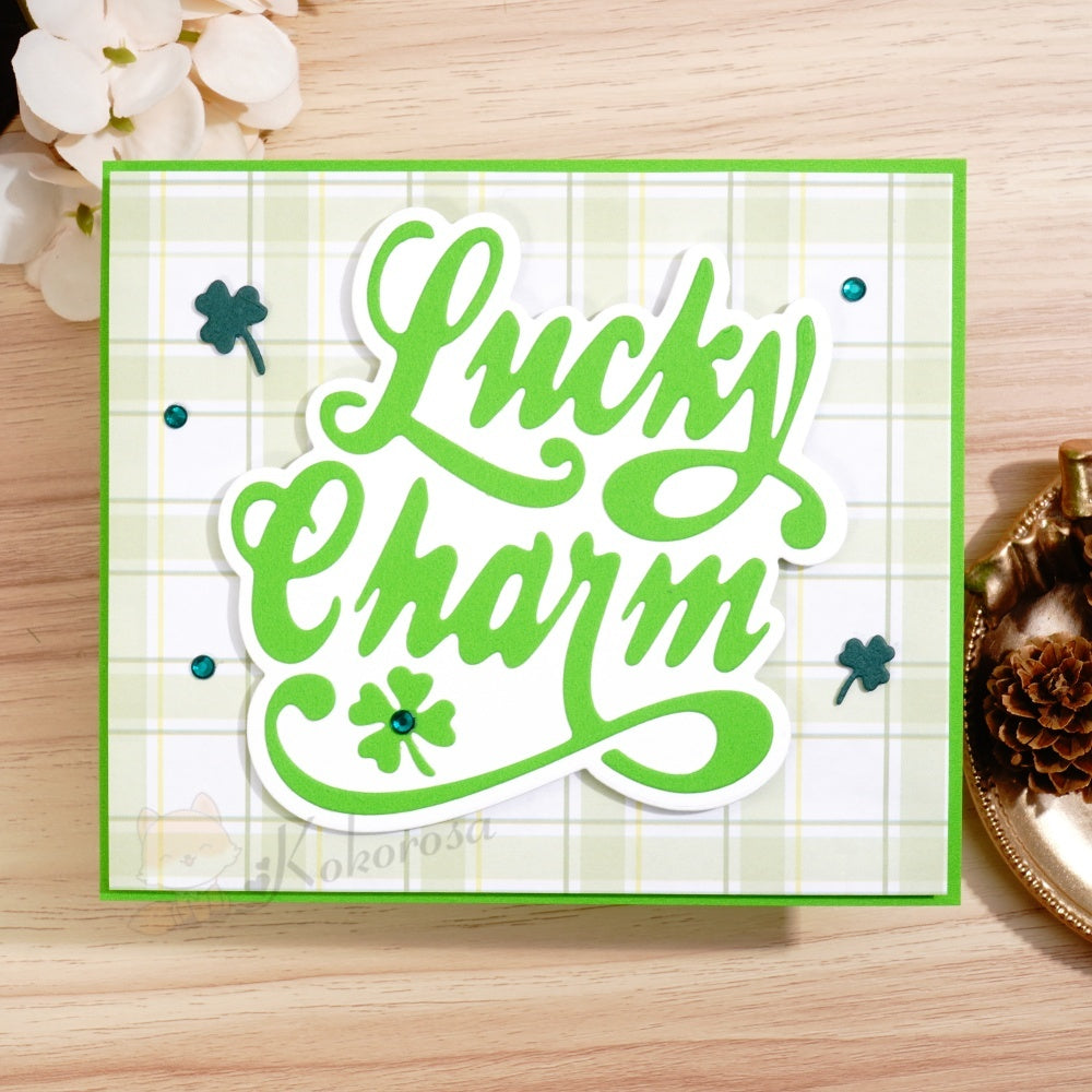 Kokorosa Metal Cutting Dies with 'Lucky Charm' Words