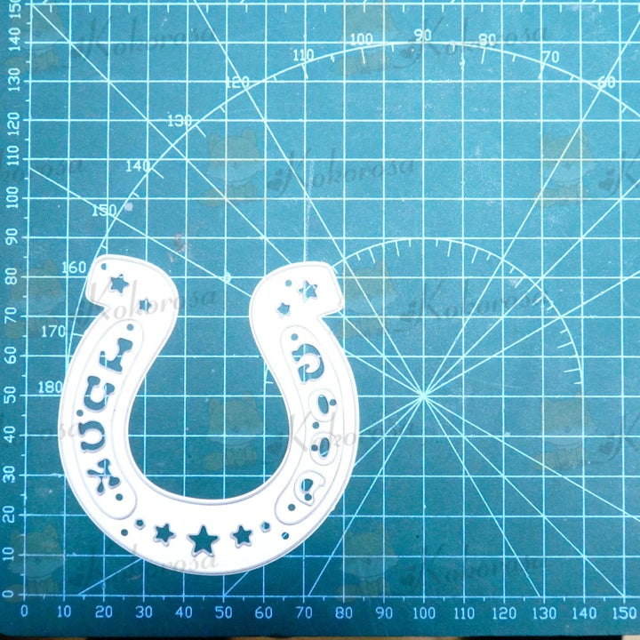 Kokorosa Metal Cutting Dies with Good Luck Horseshoe