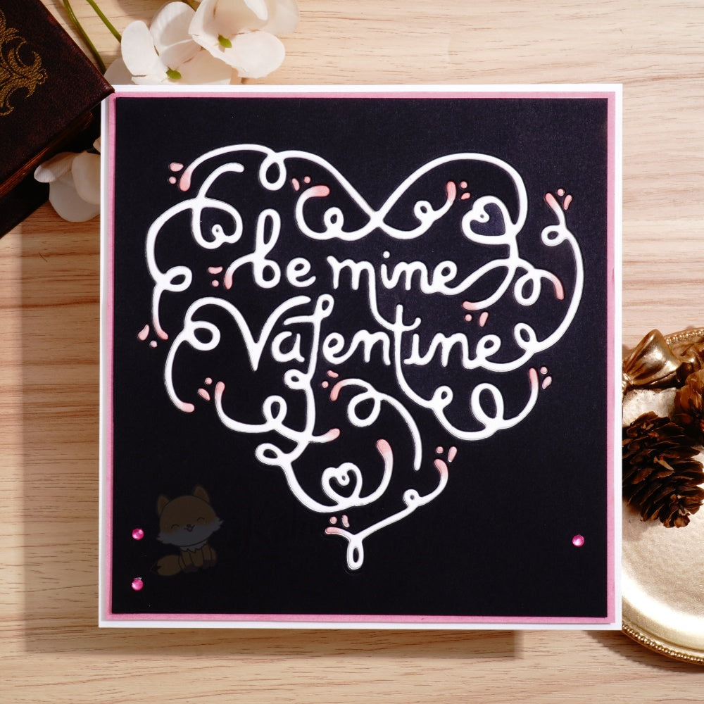 Kokorosa Metal Cutting Dies with 'be mine Valentine' Word