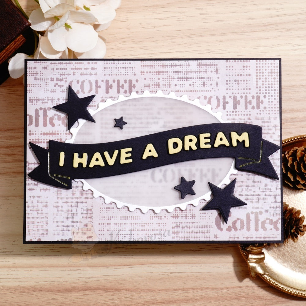 Kokorosa Metal Cutting Dies with ‘I HAVE A DREAM’ Ribbon