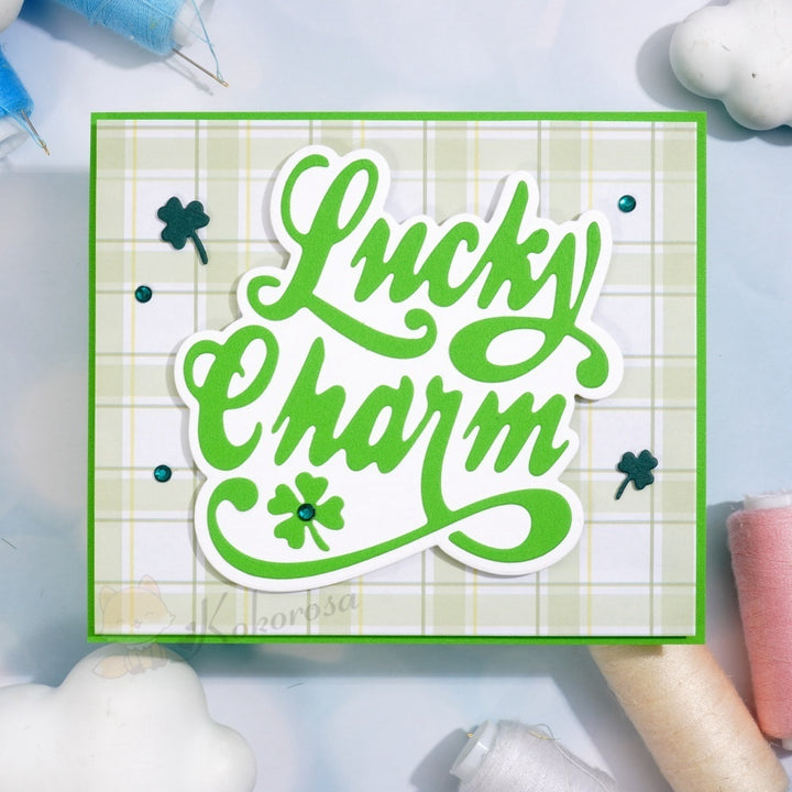 Kokorosa Metal Cutting Dies with 'Lucky Charm' Words