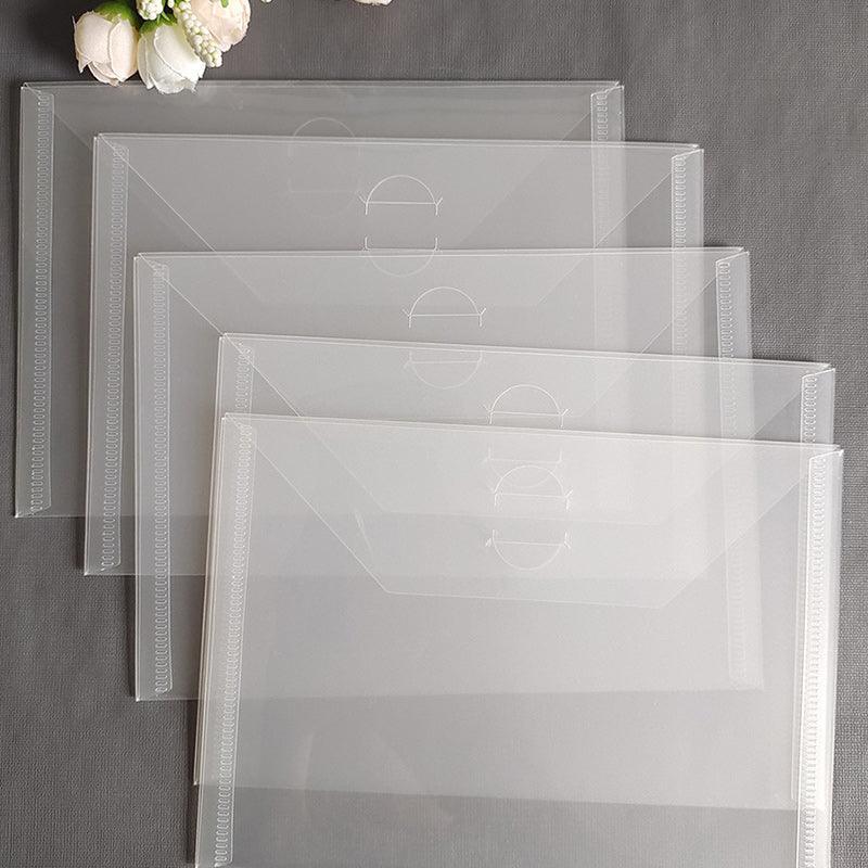 Transparent Simple Storage Bag for Dies and Stamps, Sorting Postcard Packaging Bag